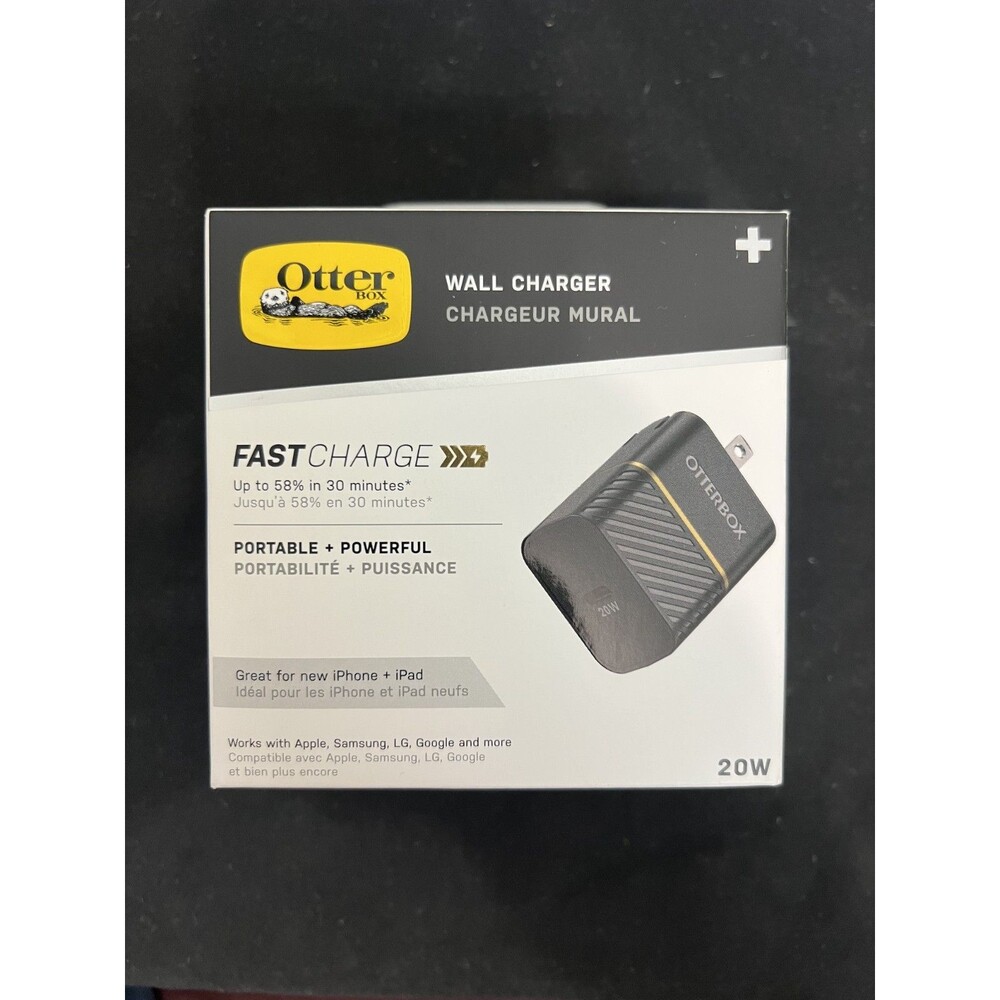 OtterBox 20W USB‑C Fast Charge Wall Charger – Open Box – iPhone iPad Samsung